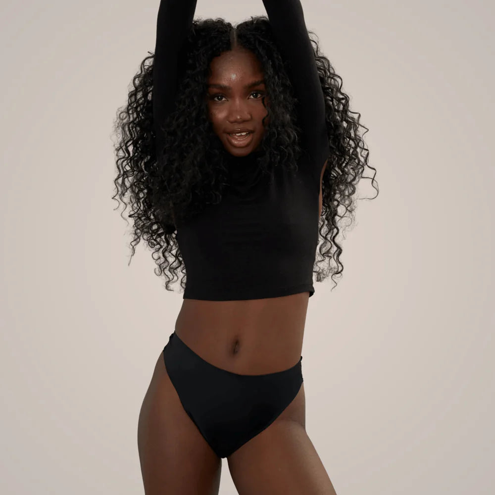 Rose - Periodenslip mit klassischer Spitze