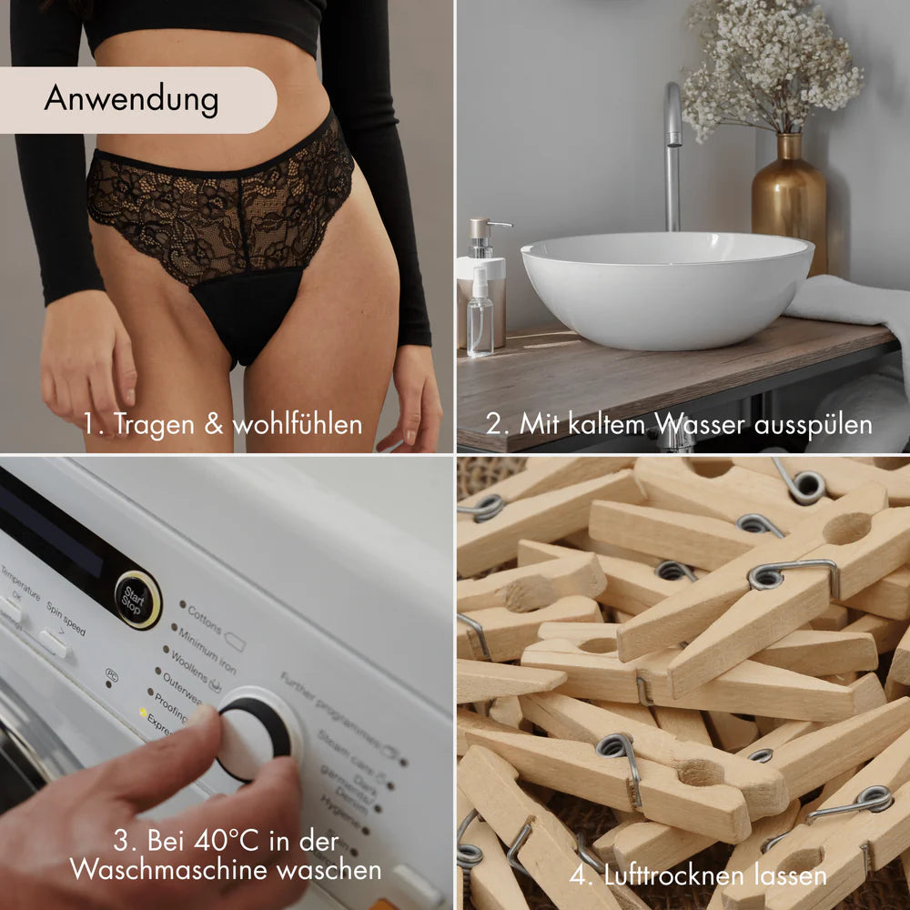 Ivy vanille - seamless Periodenslip mit Verschluss