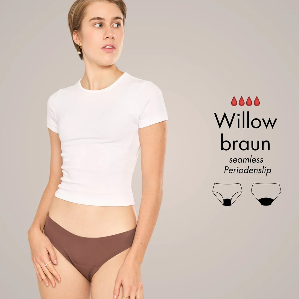 Willow braun - seamless Periodenslip