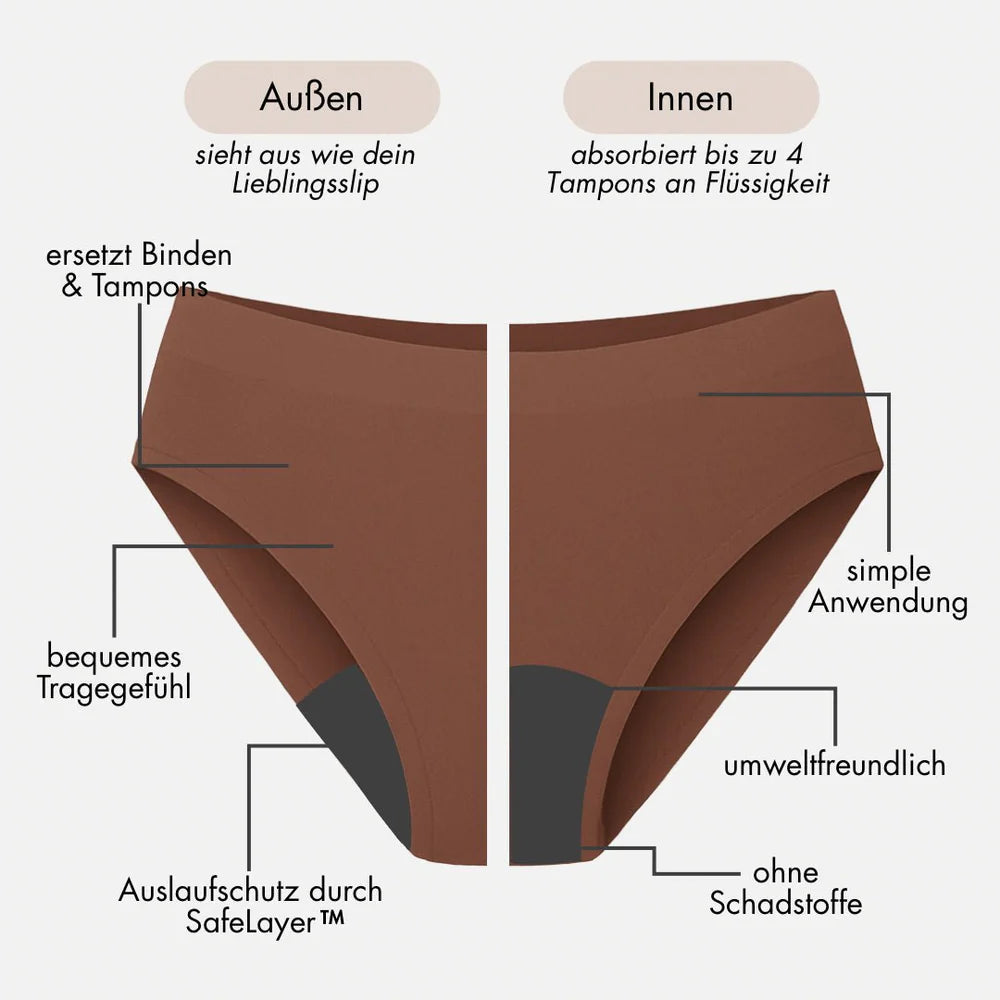 Willow braun - seamless Periodenslip